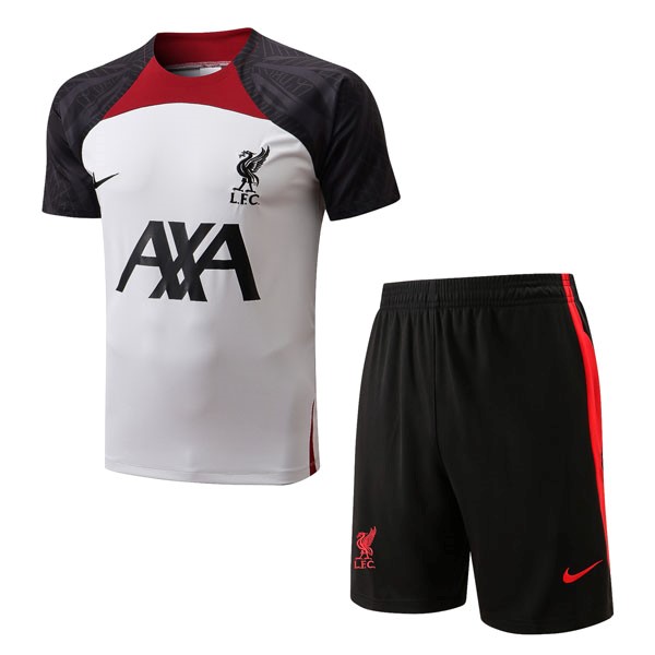 Maglia Formazione Liverpool Set Completo 22/23 Bianco Grigio